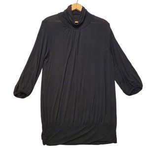 Storm Black Mock Neck Long Sleeve Top Womens Size XL